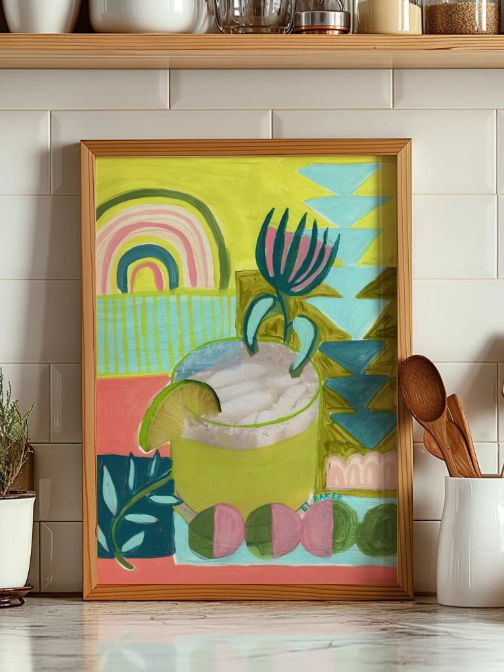Margarita Cocktail Art Print